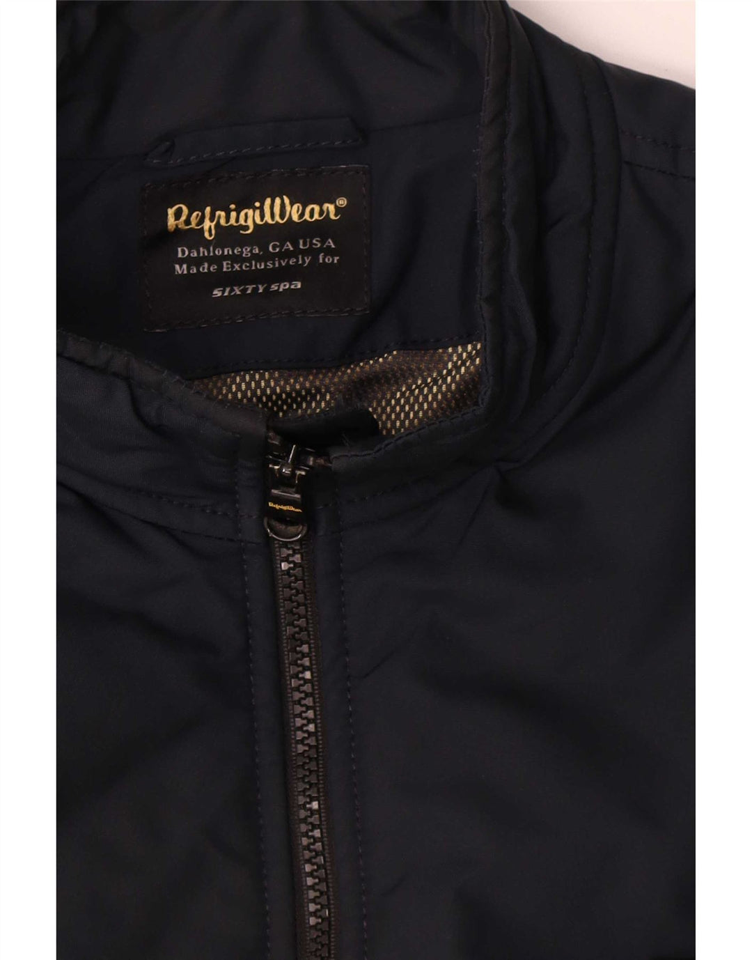 Refrigiwear Herren Sixty Spa Bomberjacke IT 50 Large Marineblau Farbblock