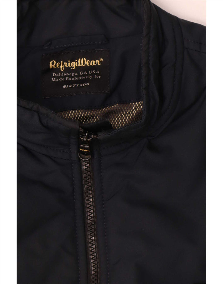 Refrigiwear Herren Sixty Spa Bomberjacke IT 50 Large Marineblau Farbblock