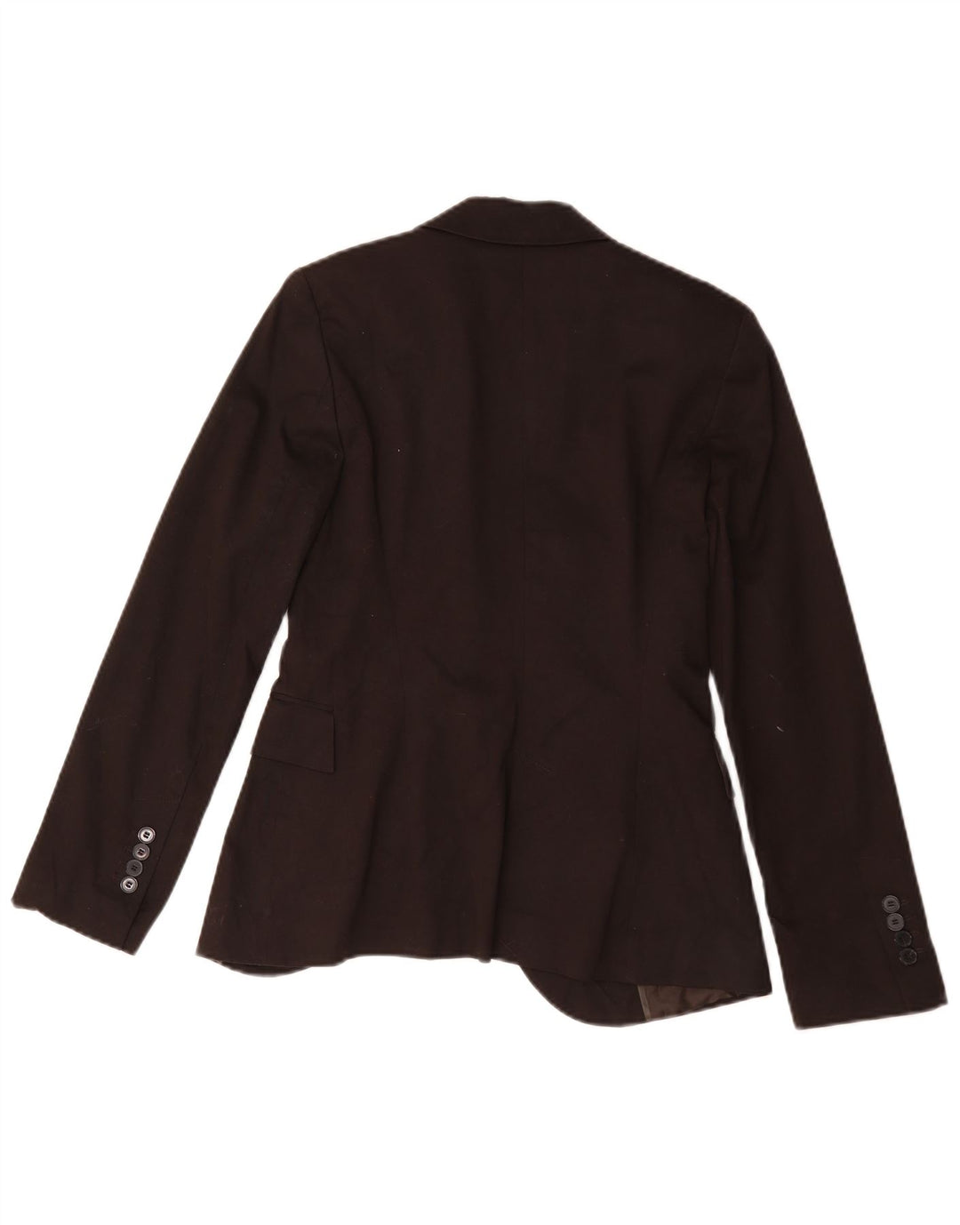 Zara Damen 1-Knopf-Blazer-Jacke, UK 10, kleine braune Baumwolle