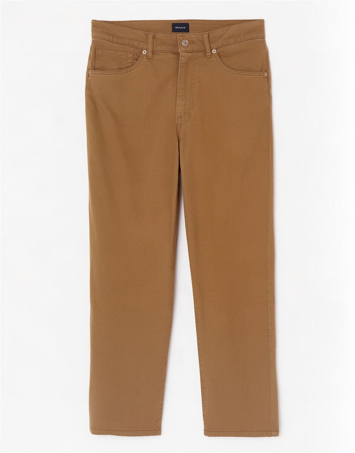Gant Herren-Freizeithose, normal, W34, L32, Beige, Baumwolle