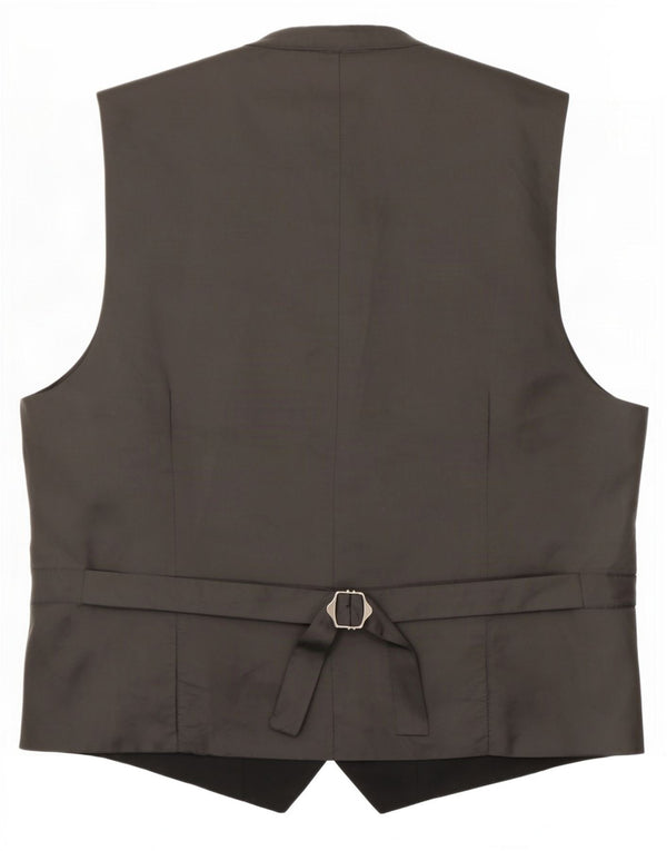 Marks & Spencer Herrenweste, groß, aus schwarzem Polyester
