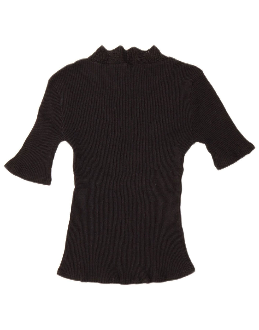 Zara Damen T-Shirt Top UK 14 Large Schwarz
