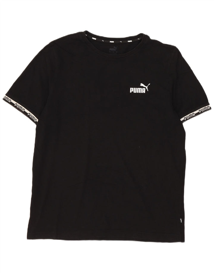 Puma Herren T-Shirt mit Grafik, Größe L, Schwarz