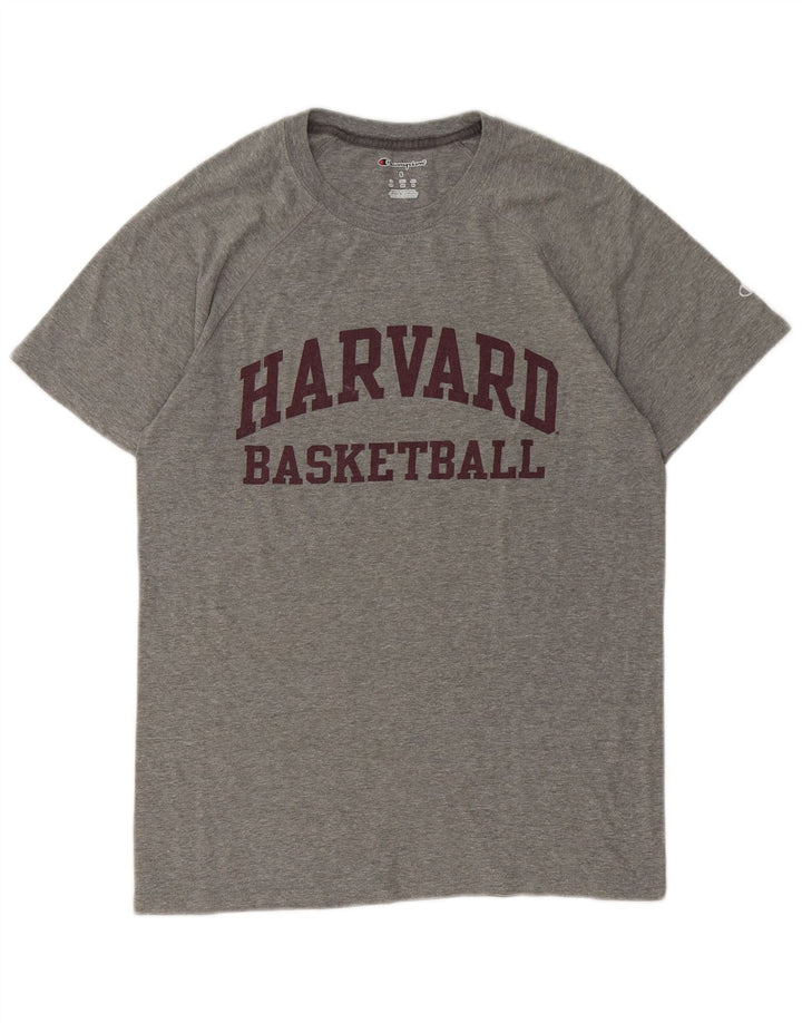 CHAMPION Herren Harvard Graphic T-Shirt Top Mittelgrau meliert