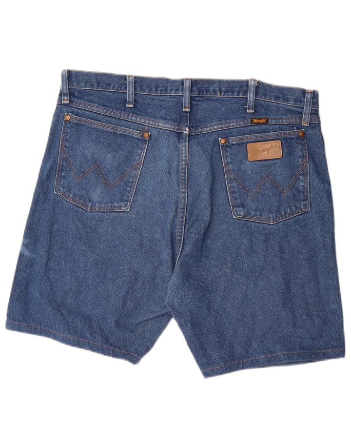 WRANGLER Herren Jeansshorts W38 XL Blaue Baumwolle