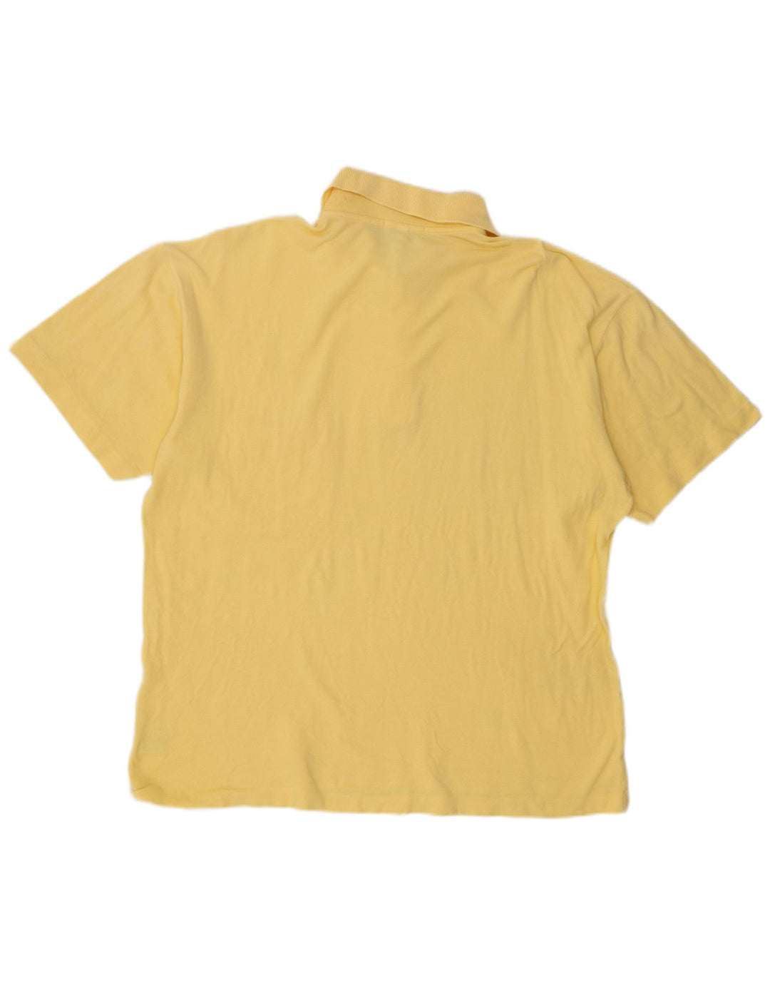 Valentino Herren-Poloshirt, groß, gelbe Baumwolle