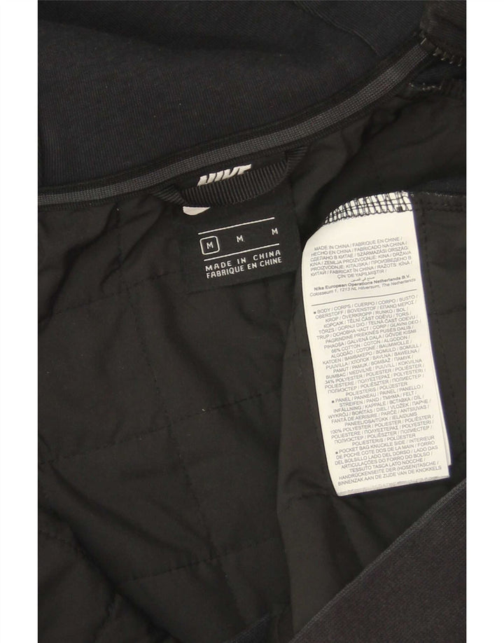 Nike Herren-Kapuzenpullover mit Reißverschluss, mittelschwarz, Baumwolle