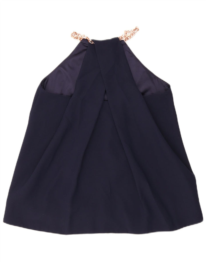 Ted Baker Damen-Cami-Top, Größe 2, S, Marineblau, Polyester