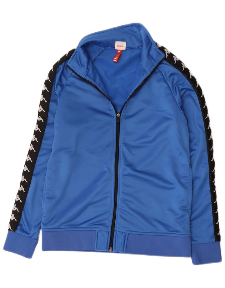 Kappa Damen-Trainingsanzugoberteil mit Grafik, UK 12, Mittelblau, Farbblock