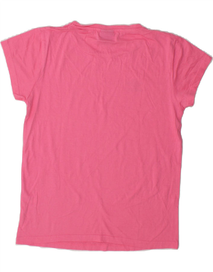 UMBRO Womens T-Shirt Top UK 12 Medium Pink Cotton Vintage Umbro and Second-Hand Umbro from Messina Hembry 