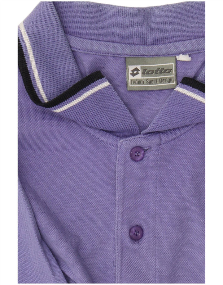 Lotto Herren-Poloshirt, Größe L, Lila