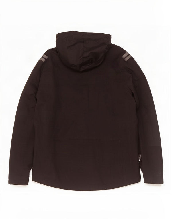 Mountain Warehouse Herren-Regenjacke mit Kapuze, UK 44 2XL, schwarzes Polyester