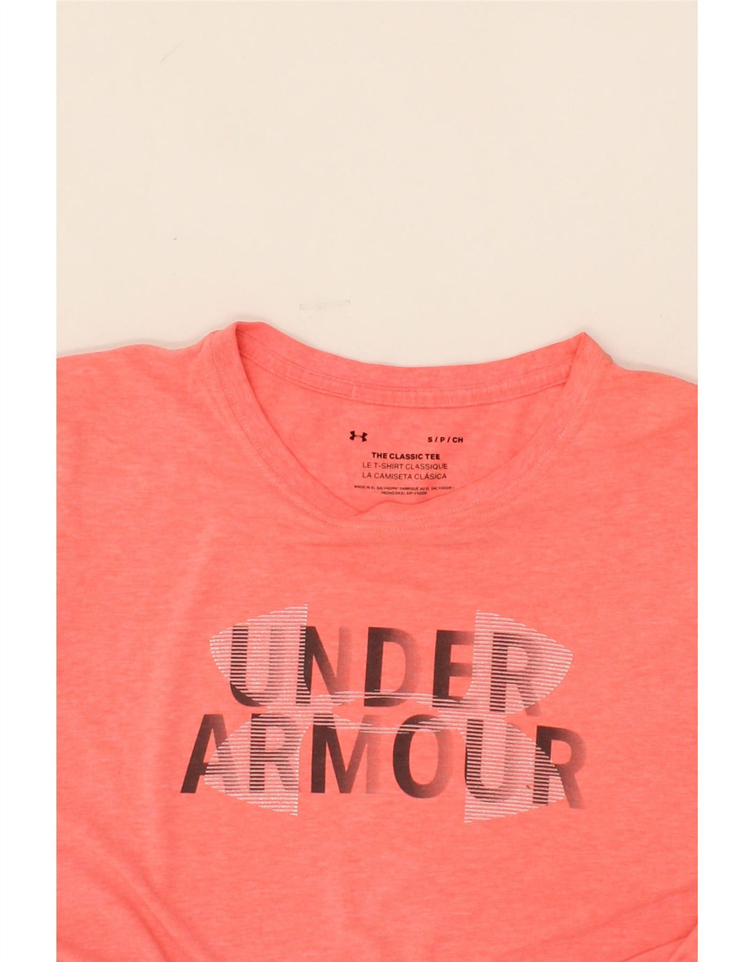UNDER ARMOUR Mens Graphic T-Shirt Top Small Pink Vintage Under Armour and Second-Hand Under Armour from Messina Hembry 
