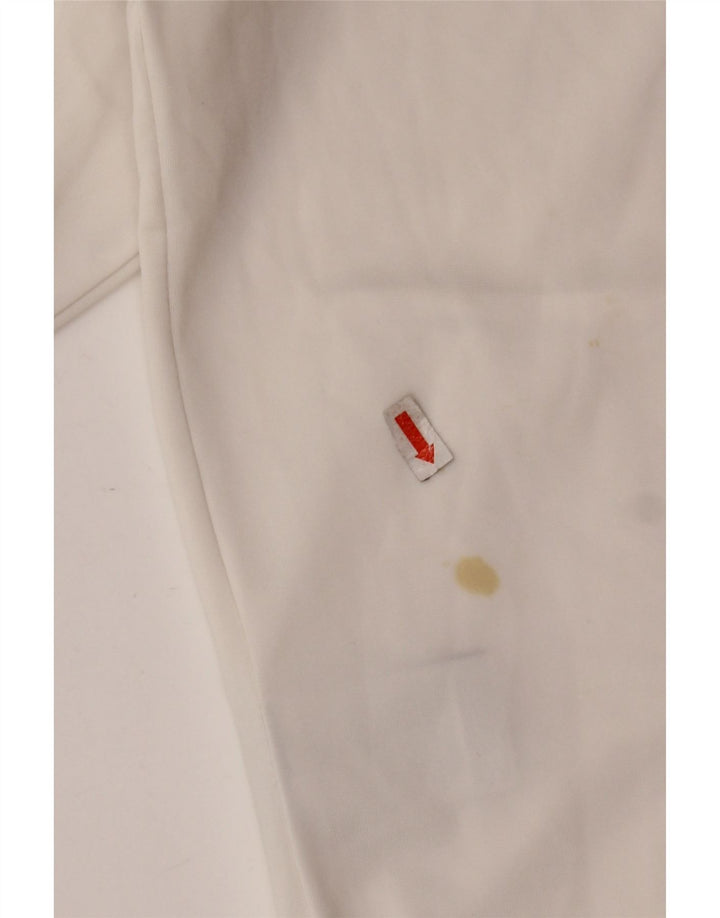 FILA Damen-Trainingsanzug-Top-Jacke, UK 12, mittelweißes Polyester