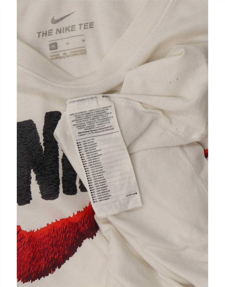 Nike Herren-T-Shirt mit Grafik, mittelweiße Baumwolle