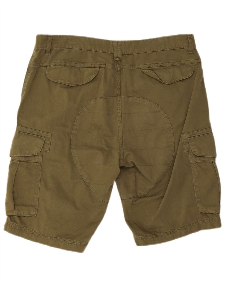 Bench Herren Cargoshorts W32 Medium Khaki Baumwolle