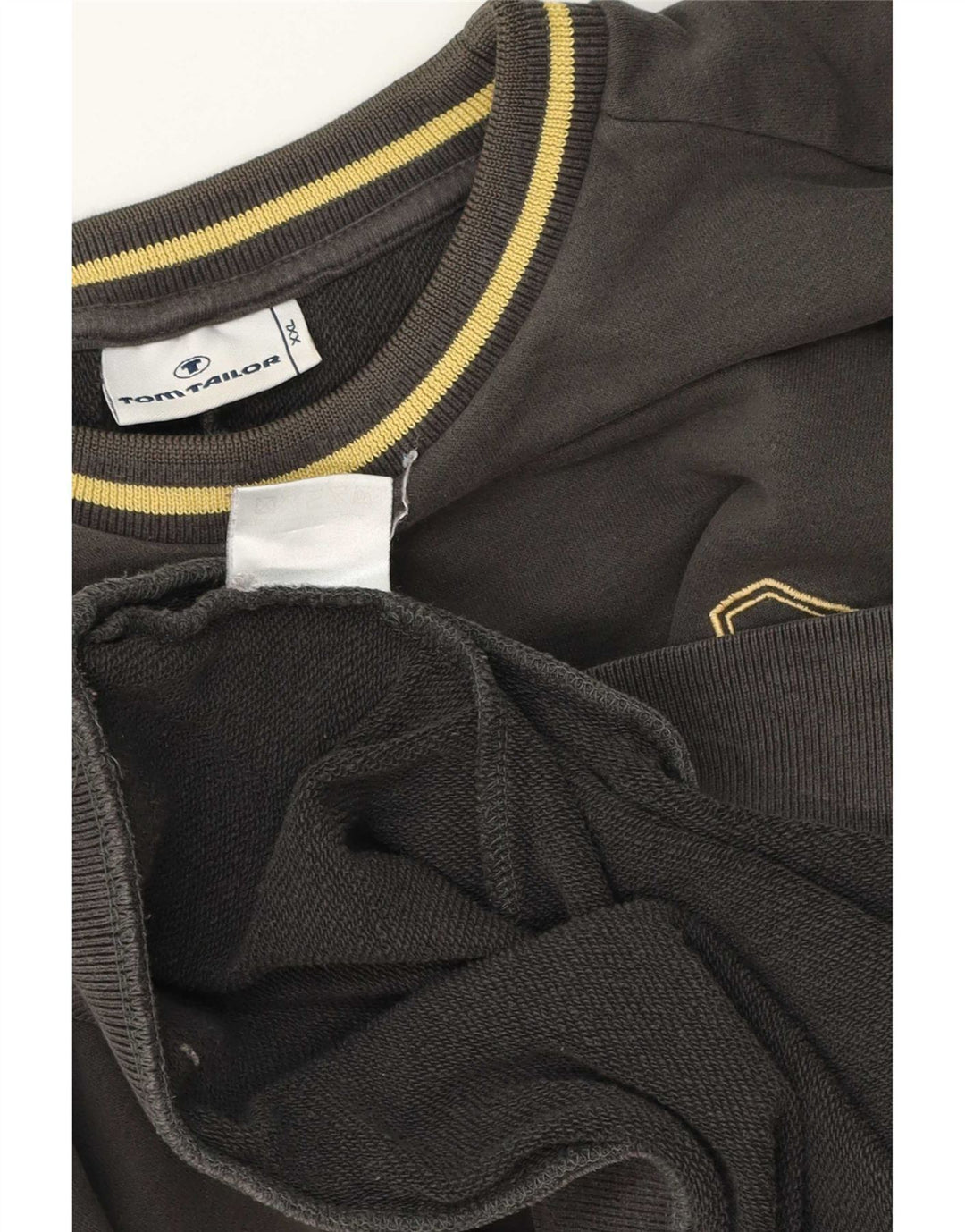 Tom Tailor Herren Grafik-Sweatshirtpullover 2XL Grau Baumwolle