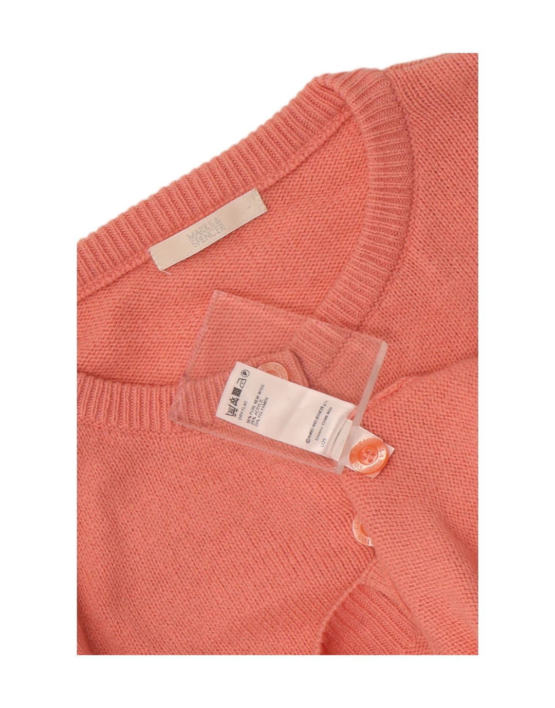 Marks & Spencer Damen-Cardigan-Pullover UK 14 Große rosa Wolle