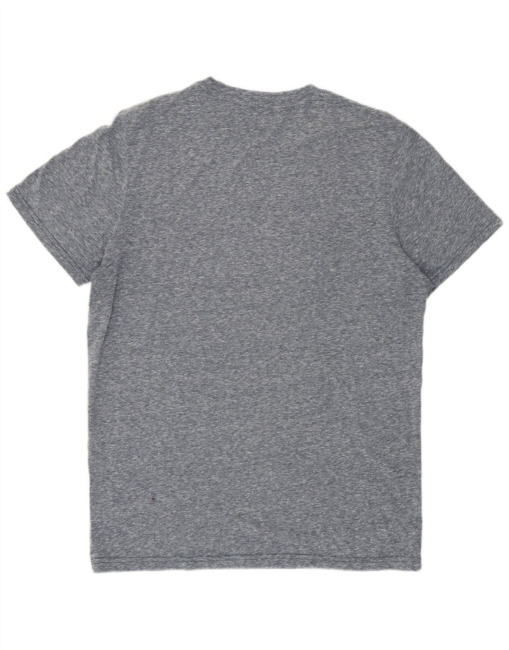 Jack & Jones Herren Grafik-T-Shirt-Oberteil Mittelblau meliert