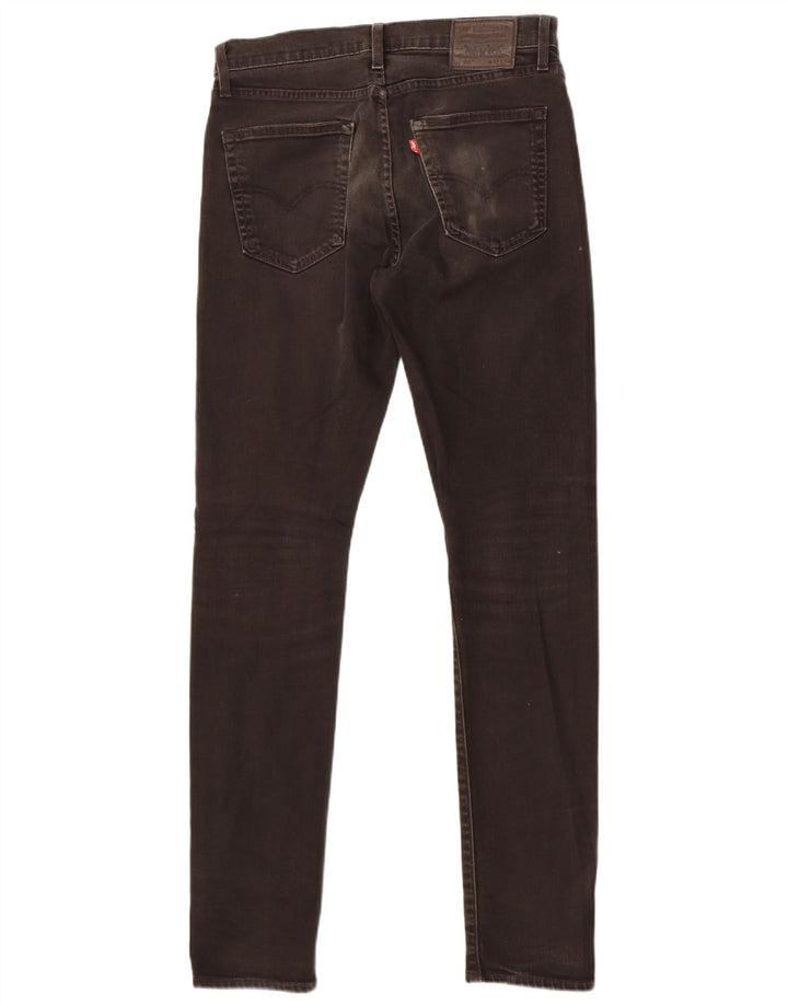 Levi's Herren 511 Slim Tapered Jeans W32 L34 Schwarze Baumwolle