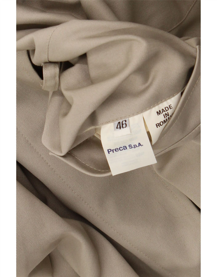 Vintage Damen Wendemantel EU 46 XL Beige Wolle