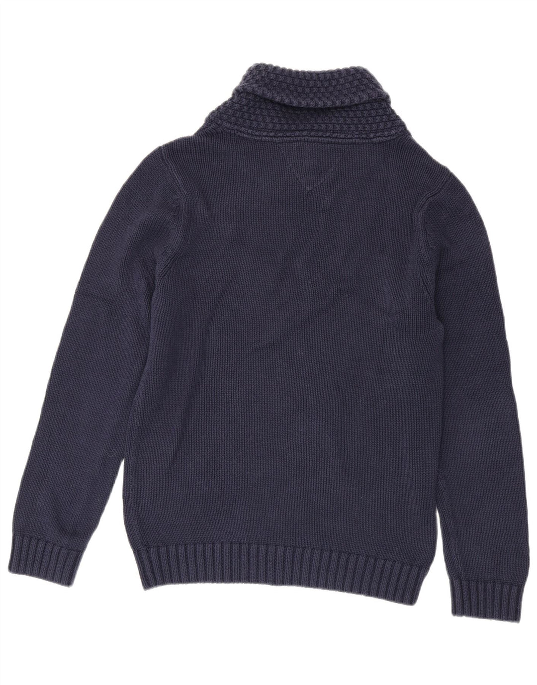 Tommy Hilfiger Herren-Pullover mit Schalkragen, mittleres Marineblau