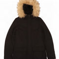Woolrich Wattierte Damenjacke mit Kapuze, UK 10, Größe S, Schwarz