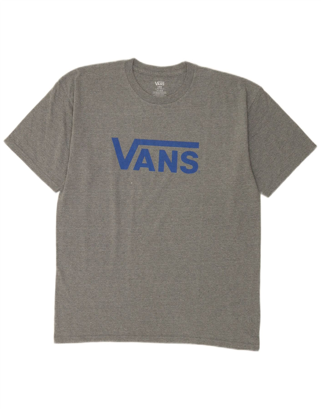 Vans Herren-T-Shirt mit Grafik, groß, grau gesprenkelte Baumwolle