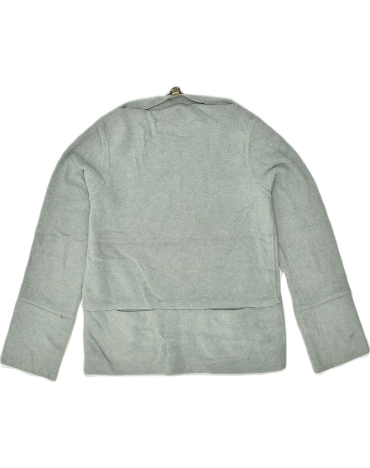 BANANA REPUBLIC Womens Fleece Boat Neck Jumper Sweater UK 10 Small Grey | Vintage Banana Republic | Thrift | Second-Hand Banana Republic | Used Clothing | Messina Hembry 