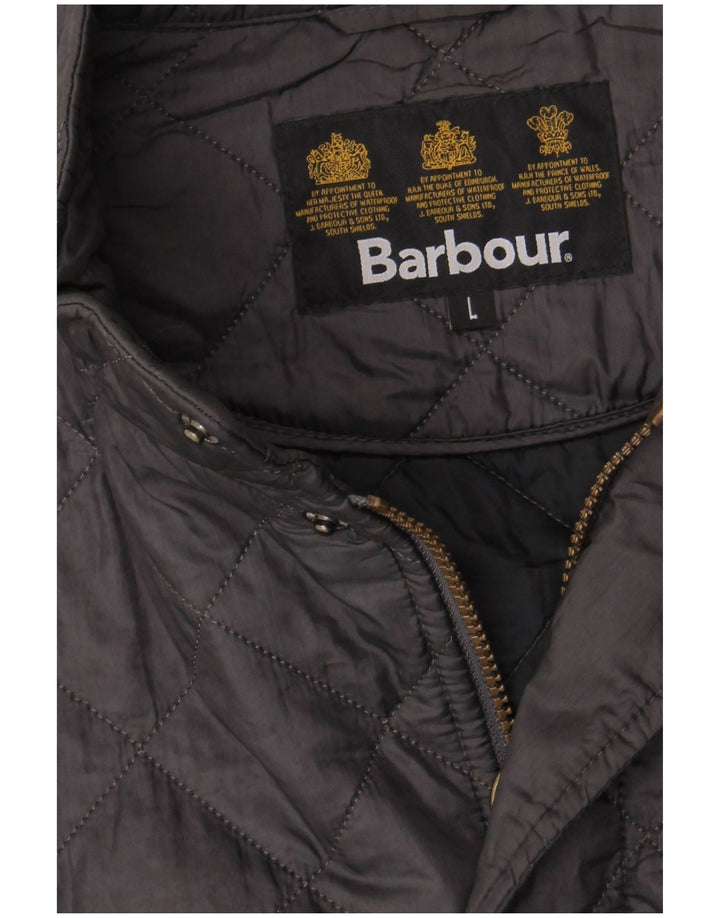 Barbour Herren Steppjacke UK 40 Large Grau