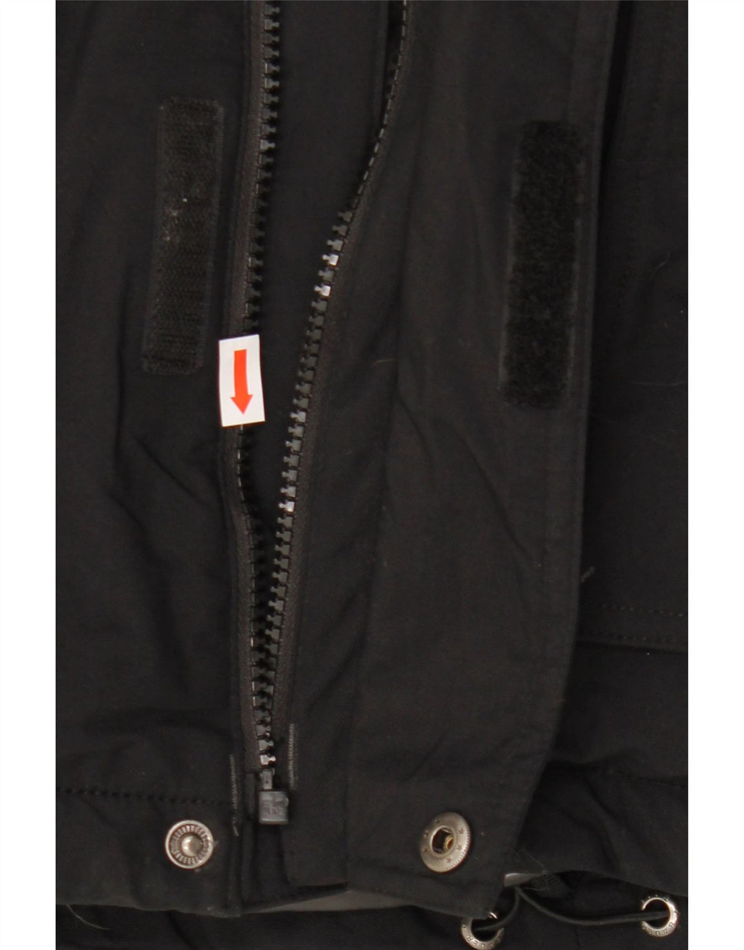 EDDIE BAUER Herren-Windbreakerjacke mit Kapuze, UK 38, Mittelschwarzes Nylon