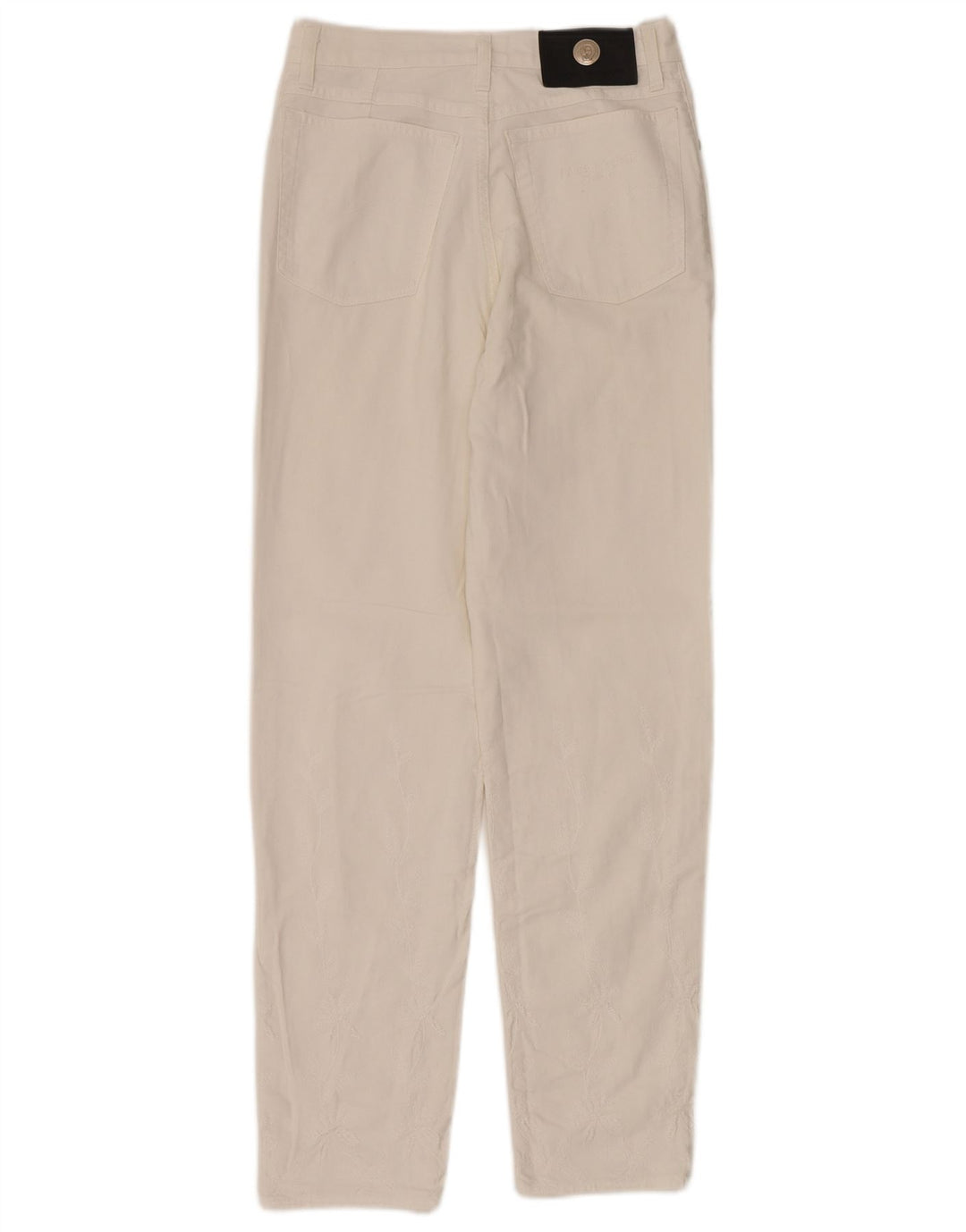 LAURA BIAGIOTTI Damen Straight Jeans W28 L30 Weiße Baumwolle