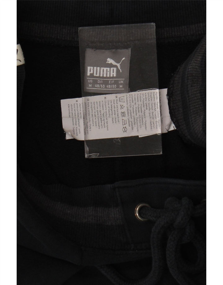 Puma Herren-Trainingshose mit Grafik, mittelblau, Baumwolle