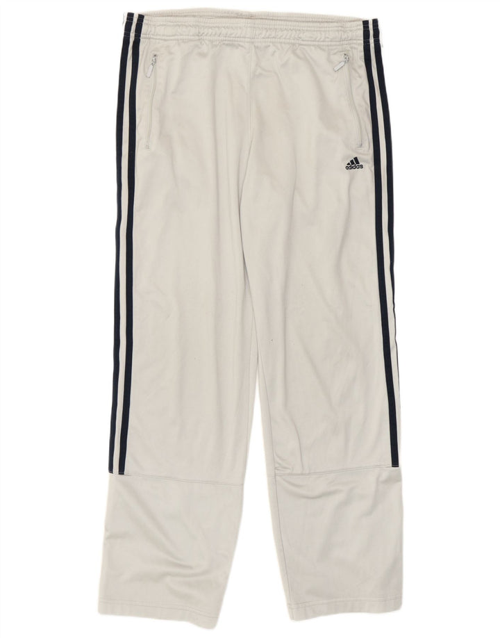 Adidas Herren-Trainingshose, großes graues Polyester