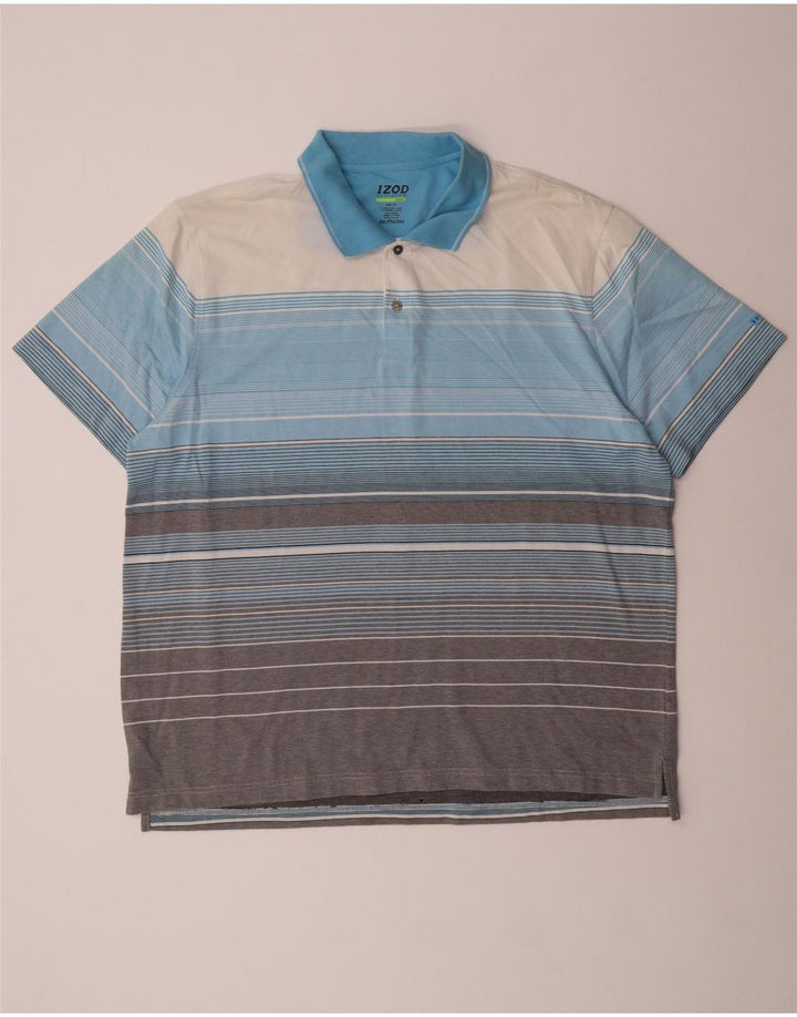 Izod Herren Golf-Poloshirt 2XL, mehrfarbig, gestreift, Baumwolle