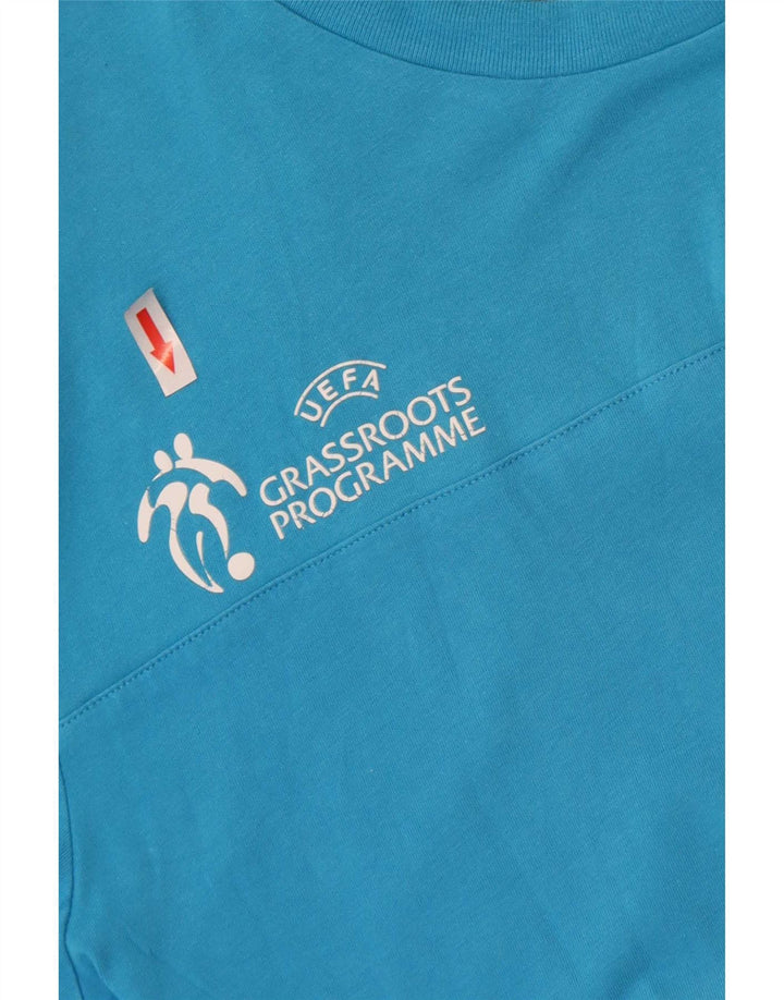 Adidas Herren UEFA Grassroots Program Graphic T-Shirt Top Mittelblau