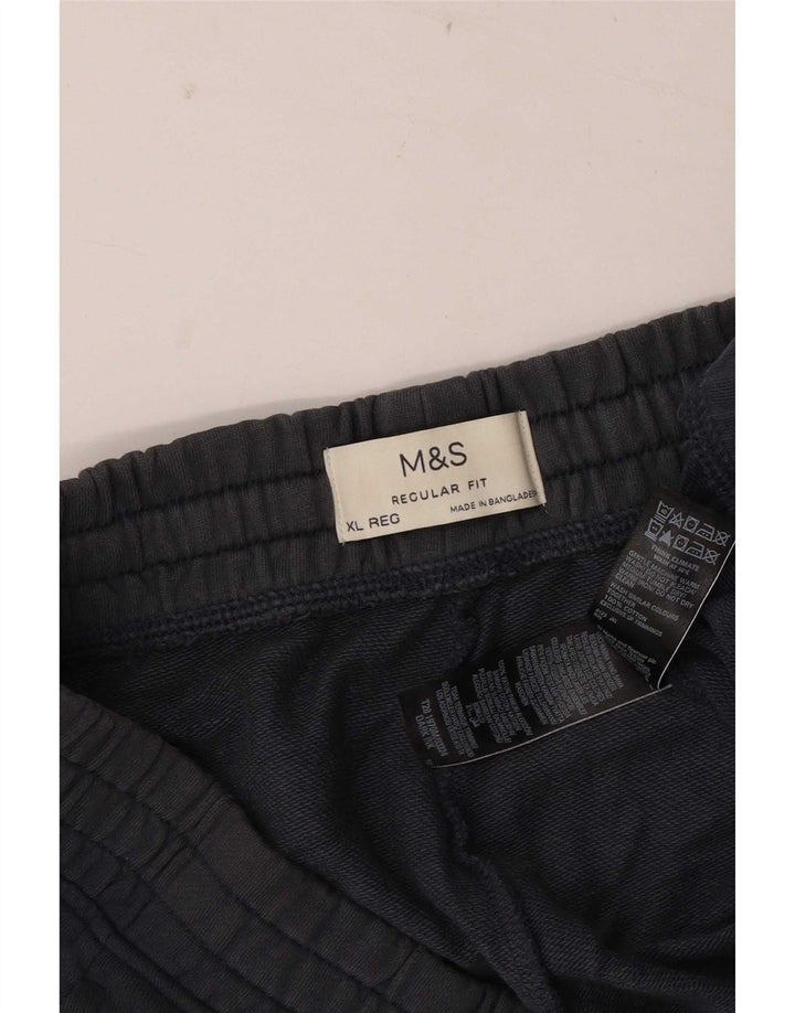 Marks & Spencer Herren-Sportshorts mit normaler Passform, XL, graue Baumwolle