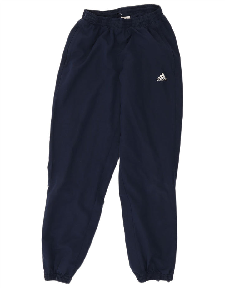 ADIDAS Mens Tracksuit Trousers Joggers Medium  Navy Blue Polyester
