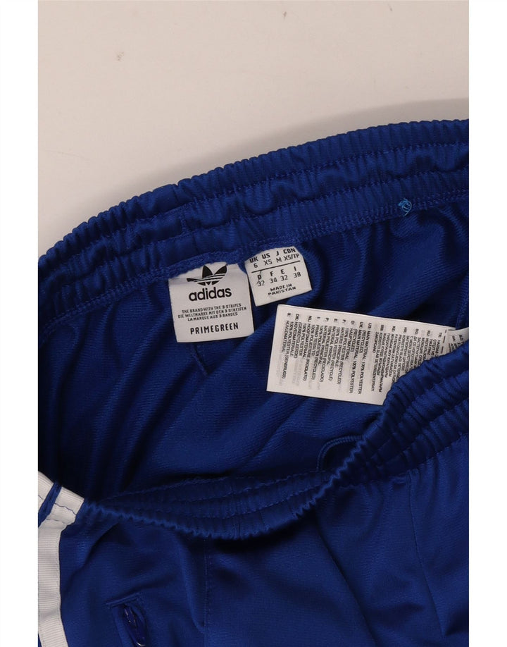 Adidas Damen Trainingshose UK 6 XS Blau Polyester