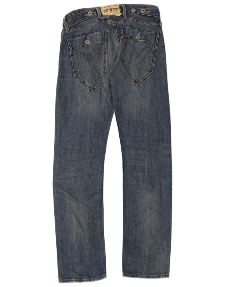 Levi's Herren 504 Straight Jeans W32 L34 Blaue Baumwolle