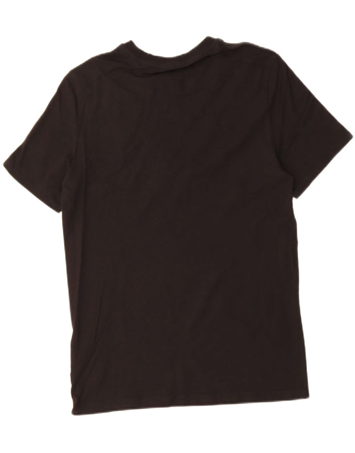 GUESS Mens Regular Fit Graphic T-Shirt Top Small Black Cotton