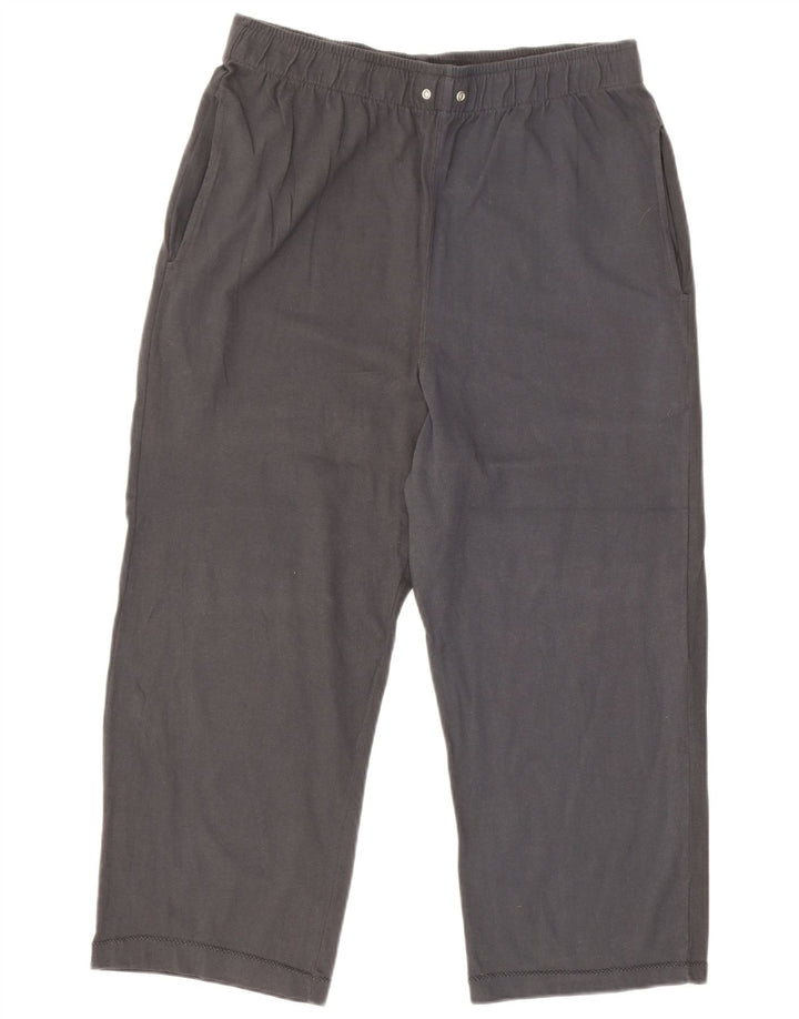 Champion Damen Capri-Trainingshose XL, graue Baumwolle