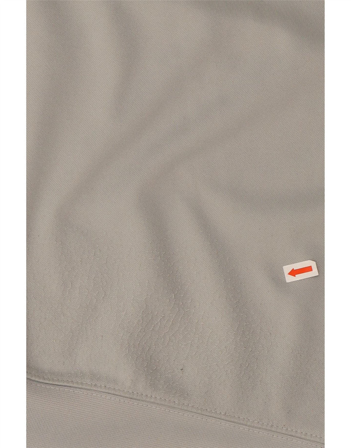 NIKE Herren-Sweatshirt mit grafischem Reißverschluss am Hals, groß, Grau, Farbblock