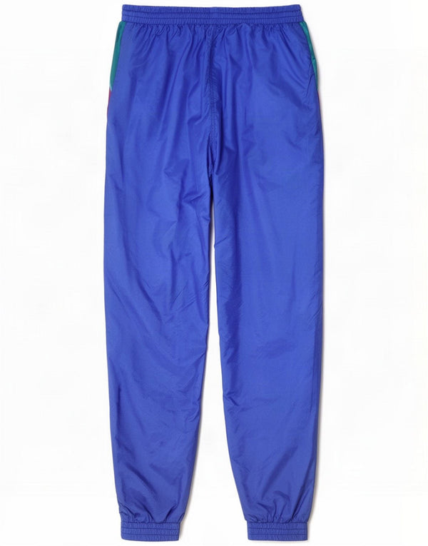 Vintage Herren-Trainingshose, Jogginghose, groß, blau, Colourblock-Polyamid