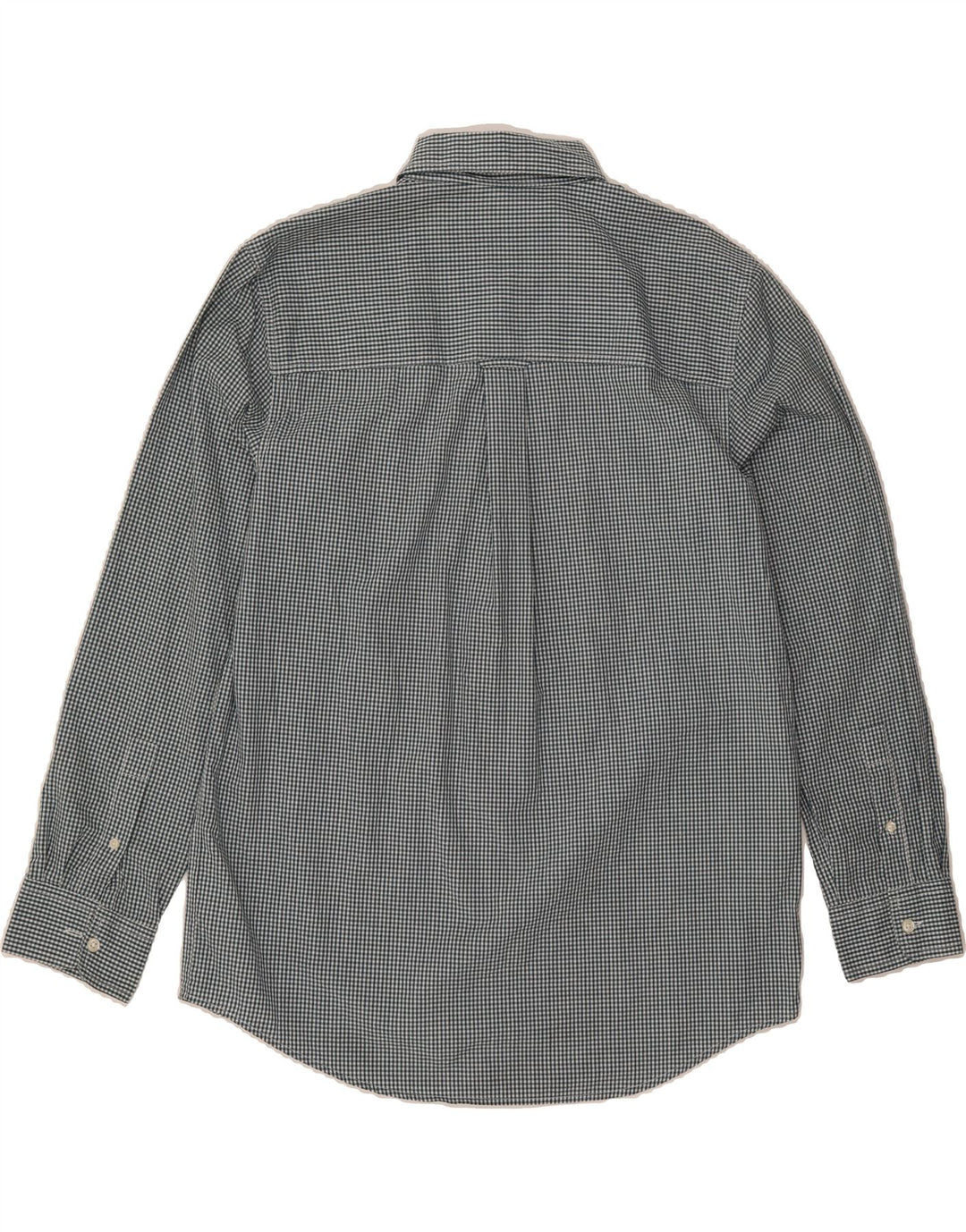 CHAPS Mens Easy Care Shirt Medium Green Gingham Cotton Vintage Chaps and Second-Hand Chaps from Messina Hembry 