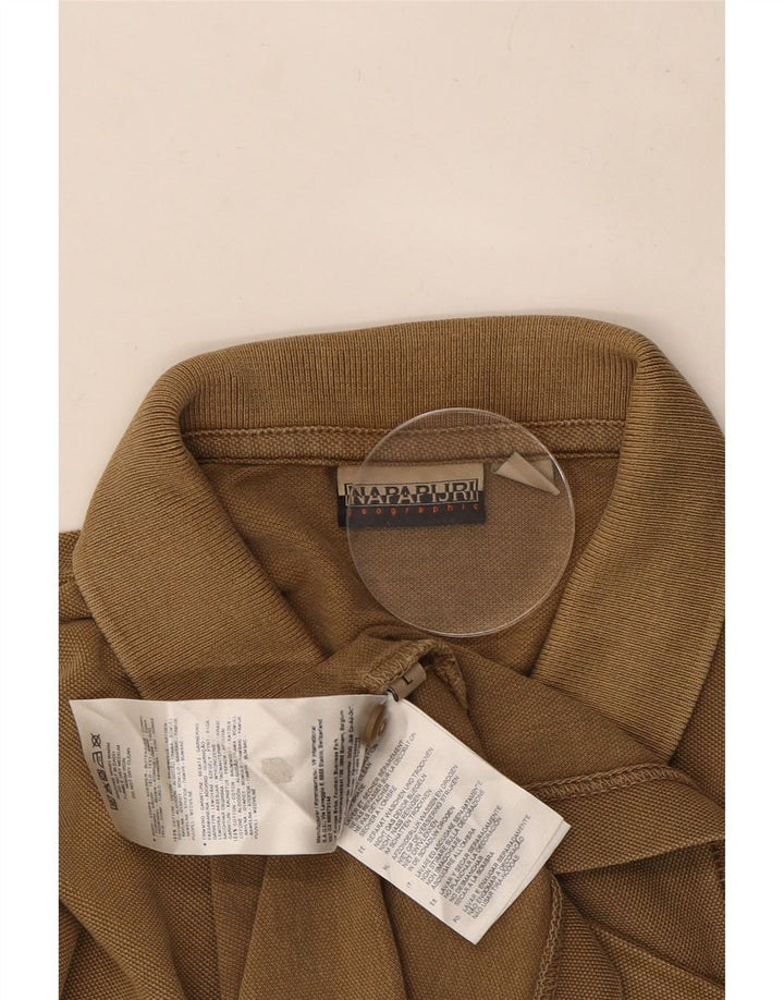 Napapijri Herren-Poloshirt, groß, braun