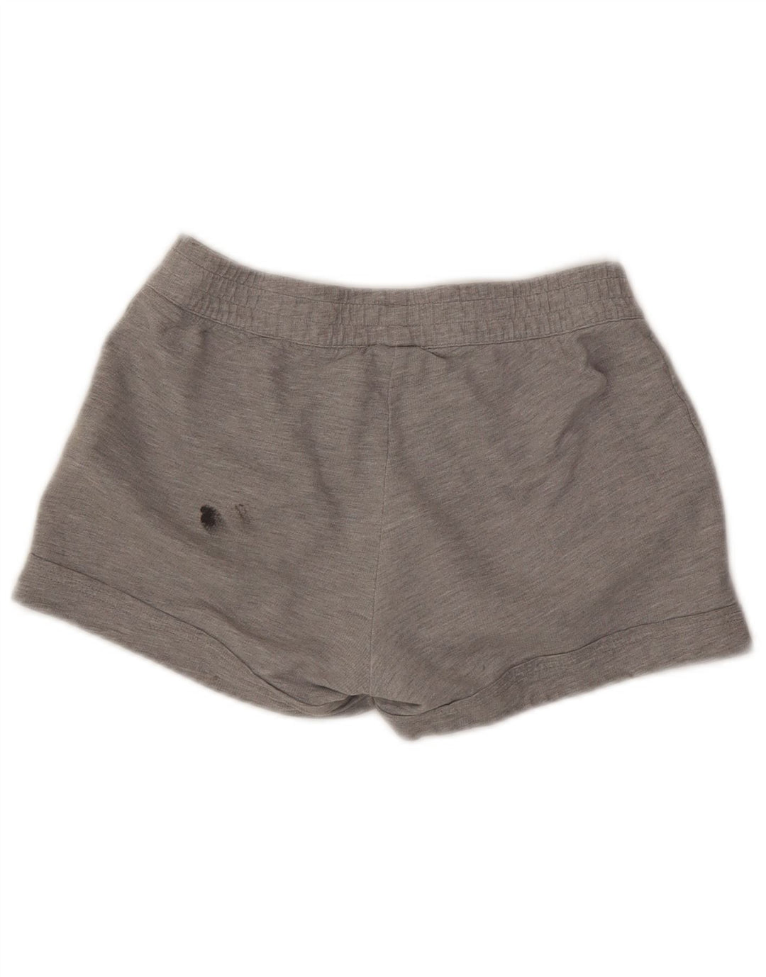 Adidas Damen Sportshorts UK 12 Mittelgraue Baumwolle