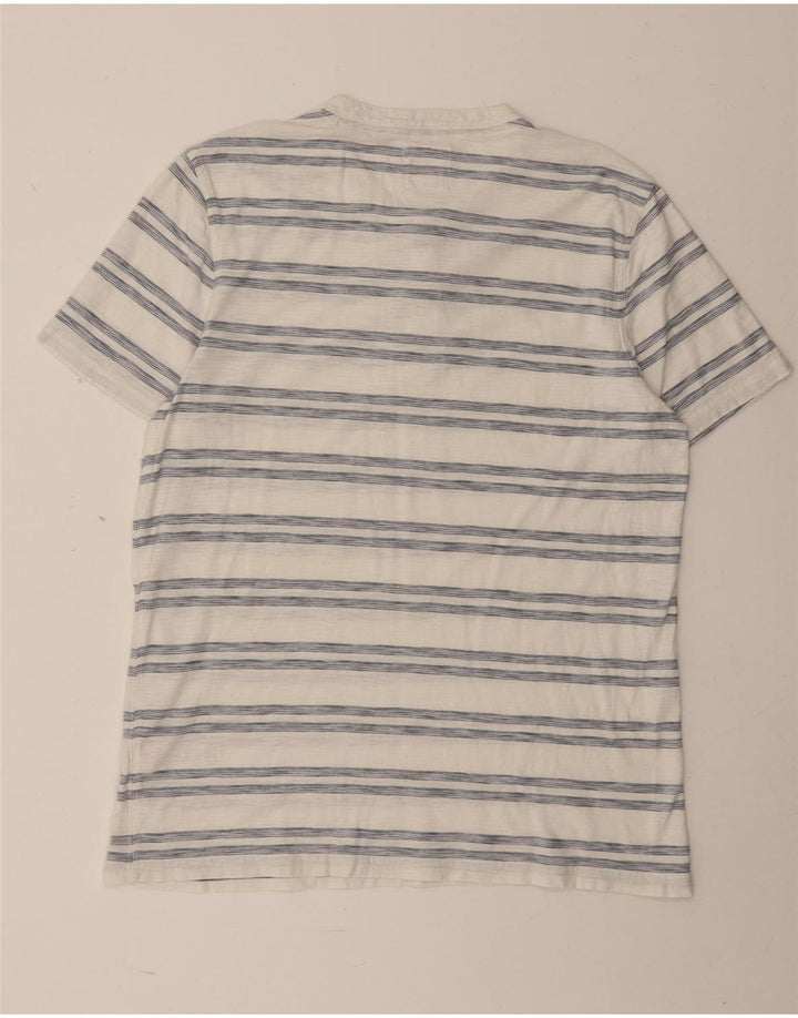 Fat Face Herren-T-Shirt aus Baumwolle, groß, weiß gestreift