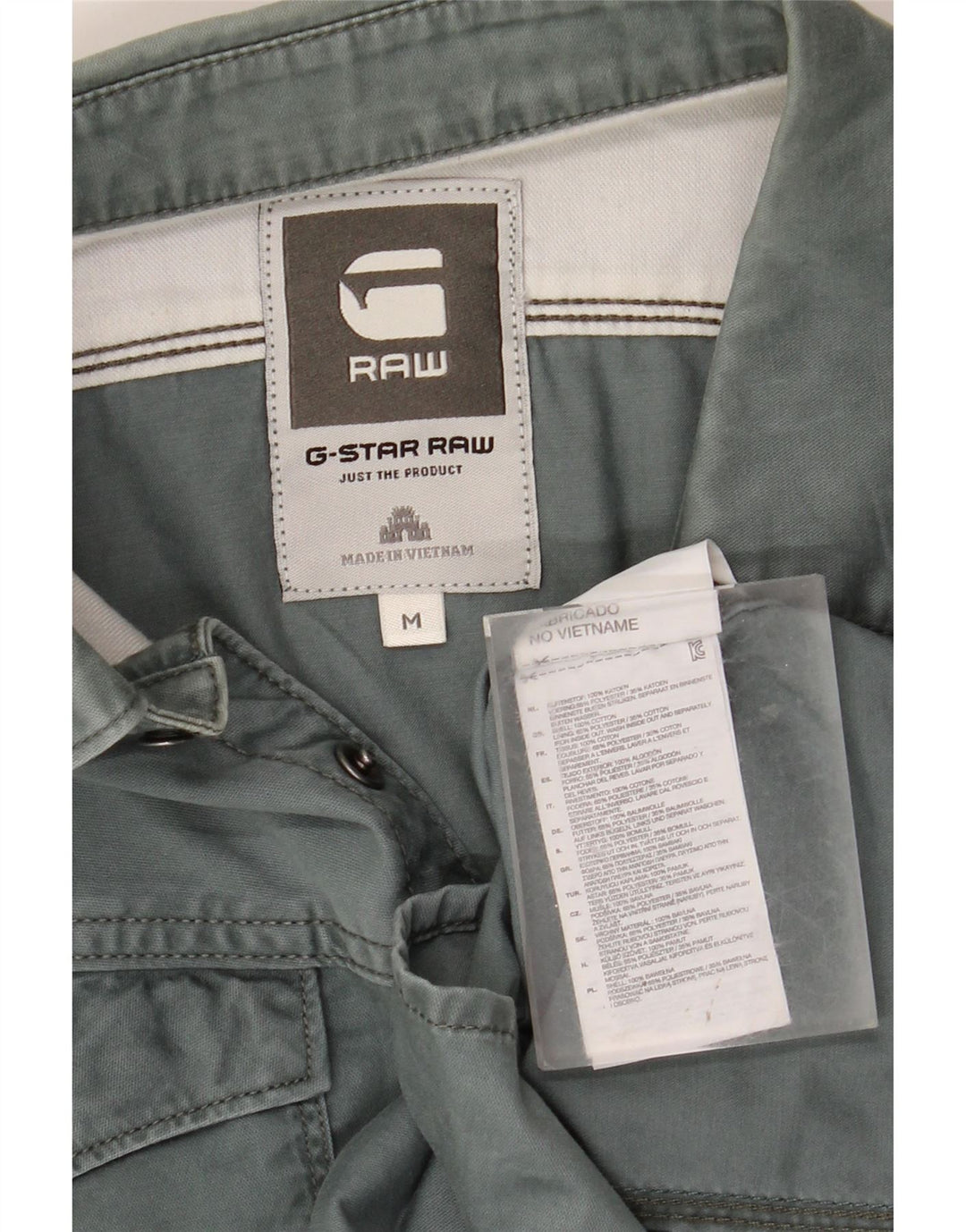 G-STAR Herrenhemd aus mittelblauer Baumwolle