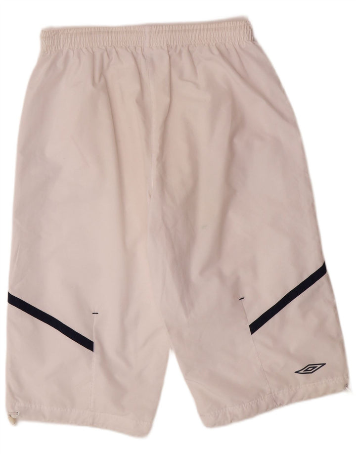UMBRO Herren-Bermuda-Sportshorts UK 38/40 Mittelweißes Polyester